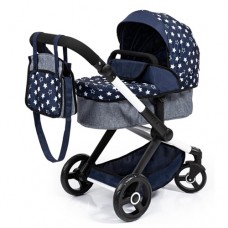 Pram Dolls - XEO Compact Dark Blue with White Stars - Bayer